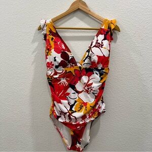 Anne Cole One Piece Tropical‎ Floral Swimsuit 12